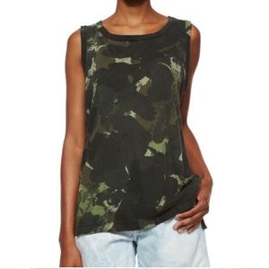 CURRENT/ ELLIOTT Camo Tank Top, size 2-M/L
